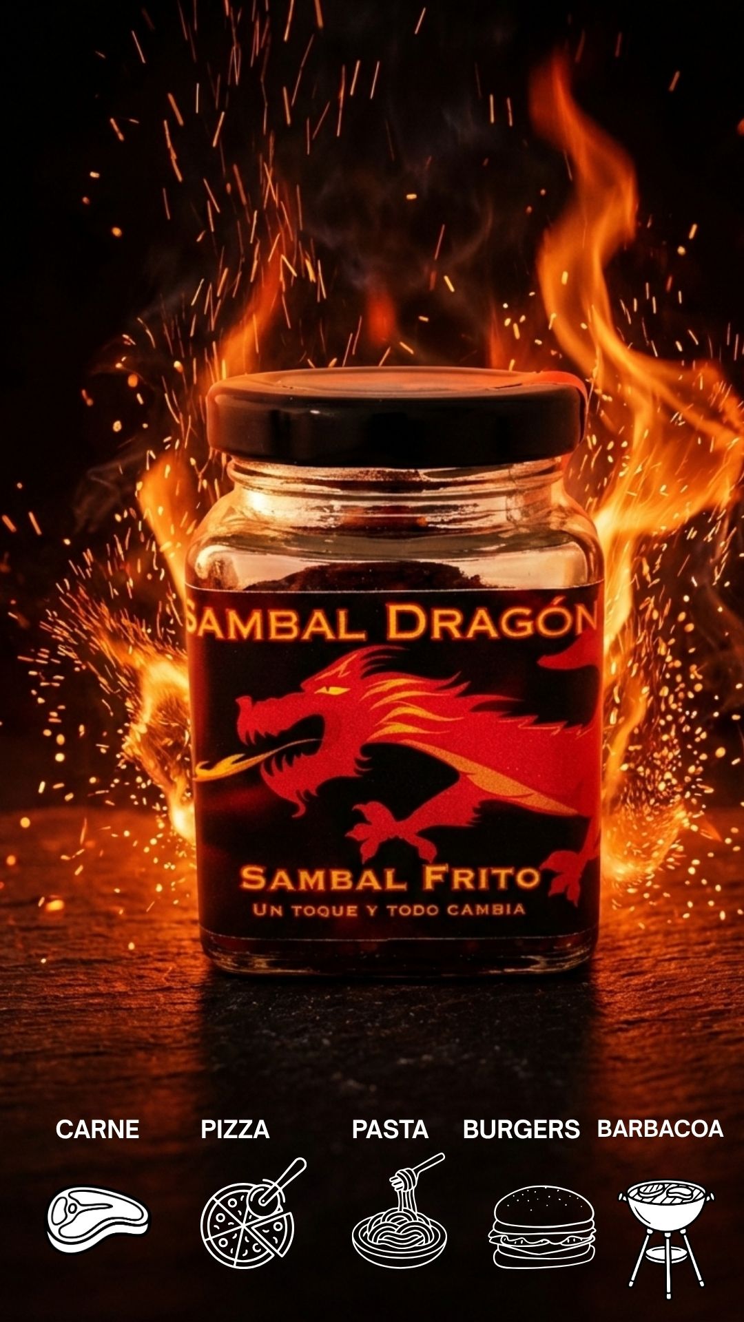 Sambal Dragón Sambal Frito Picante
